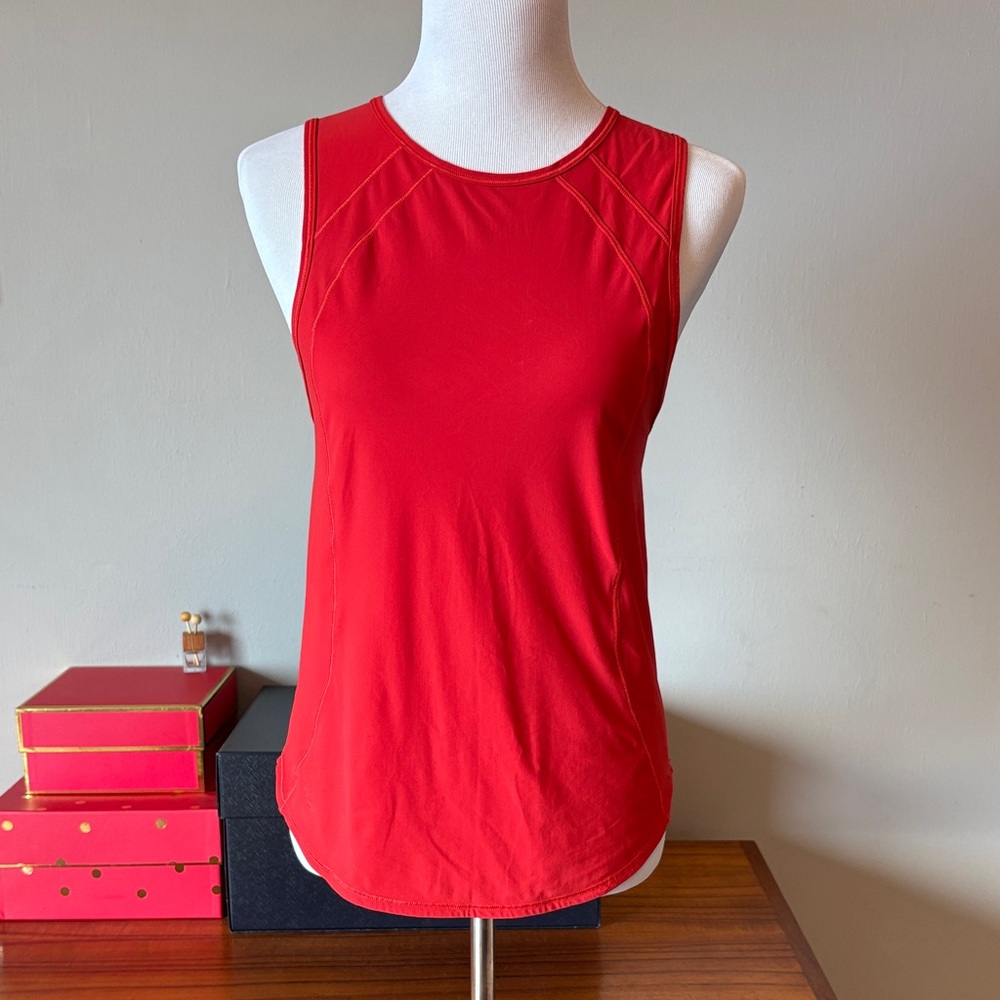 Lululemon Athletica Red Tank Top